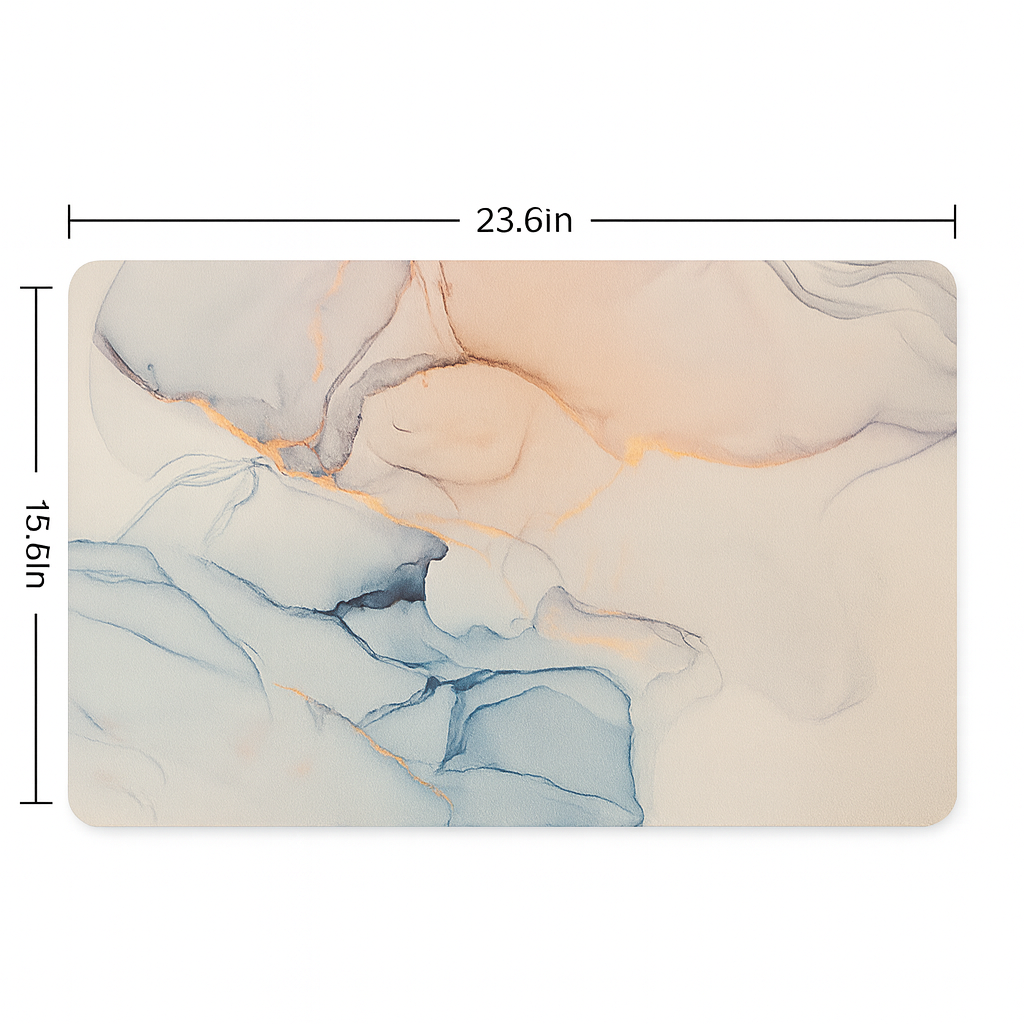 The Calm Marble Collection™ - Amvin Soft Diatomite Bath Mat